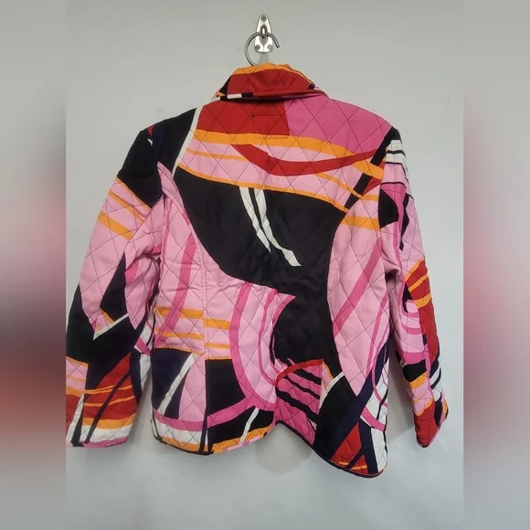 Selene Sport Quilted Jacket Geometric Design Womens Size XL - Picture 2 of 9